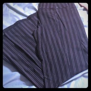 Pinstripe lululemon reversible groove pant